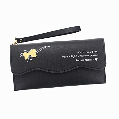 Jungen Geldbörsen für Kinder 6-8 Frauen Mode Bogen Kunstleder Unterarmtasche Handytasche Umschlag Tasche Geldbörse Clutch Bag Note 9 Fall Brieftasche von hahuha