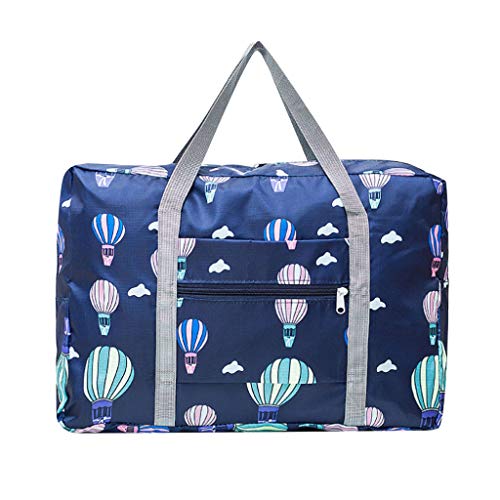 Kabinentasche 48X32X16 für Airlin ES Faltbare Reisetasche Frauen Tragetasche Reise Auf für Mann Gepäcktasche Große Reisetasche Kapazität Mode Gepäck, D #1, Einheitsgröße von hahuha