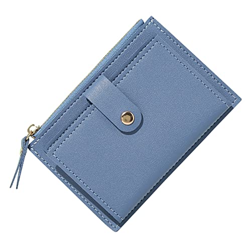 Slim Herren Geldbörse Damen Reißverschluss Geldbörse Multi Card Slot Brieftasche Leder Geldbörse Brieftasche Flip Wallet von hahuha