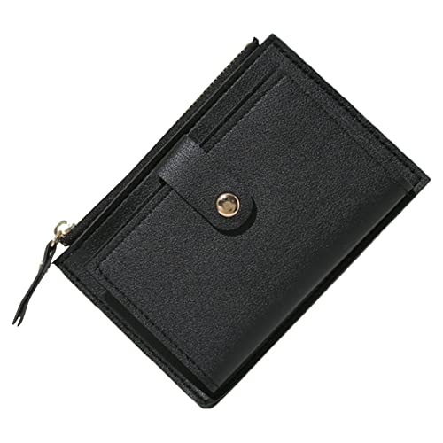 Slim Herren Geldbörse Damen Reißverschluss Geldbörse Multi Card Slot Brieftasche Leder Geldbörse Brieftasche Flip Wallet von hahuha