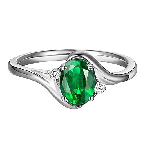 hahuha Verstellbare Herren-Ringe, einzigartiger weißer Fels, facettierter Edelstein, handgefertigt, verstellbarer Ring als Geschenk für sie, Ring für Mädchen, Einheitsgröße, Metall, Kein Edelstein von hahuha