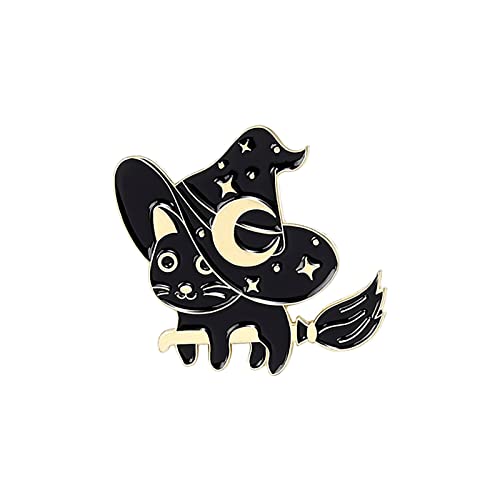 hahuha You Tried Pin Cartoons Katze reitende Katze schläft in kreative Brosche Party Dekoration Schmuck Geschenk für Freunde Schal für Frauen, B, Einheitsgröße, Brosche von hahuha