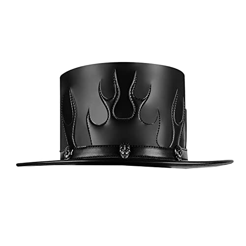 haiaxx Steampunk Herren Hut Mit Brille Punk Hut Gay Top Hat Steampunk BowlerTop Hat Maskerade Hut Halloween Top Hat GothHat Steampunk Top Hat K# von haiaxx