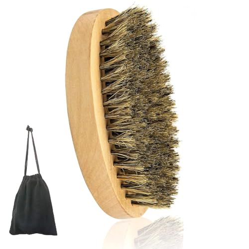 Beard Brush for Men Boar Bristle Hair Brushbartbürste männer Wooden comb Travel Daily Beard Care with Storage Bag For Softer Beard Beard Brush for Men Boar Bristle Hair Brushbartbürste männer Wooden comb Travel Daily Beard Care with Storage Bag For Softer Beard von haierdidi