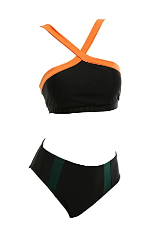 haikyuu Damen Bikini Badeanzug Anime Stil Badeanzug Japanische Cartoon Bademode, Schwarz, S von haikyuu