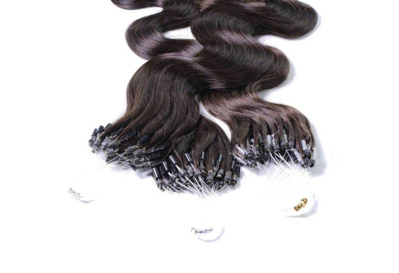 hair2heart Echthaar-Extension Microring Loops - gewellt #5/0 Hellbraun 0.5g 40cm hair2heart Echthaar-Extension Microring Loops - gewellt #5/0 Hellbraun 0.5g 40cm von hair2heart