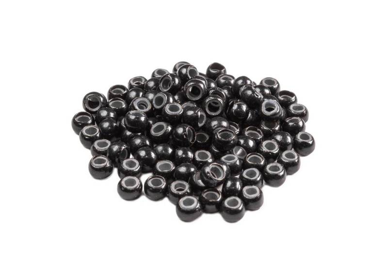 hair2heart Echthaar-Extension Nanorings mit Silikoneinlage #1 Schwarz von hair2heart