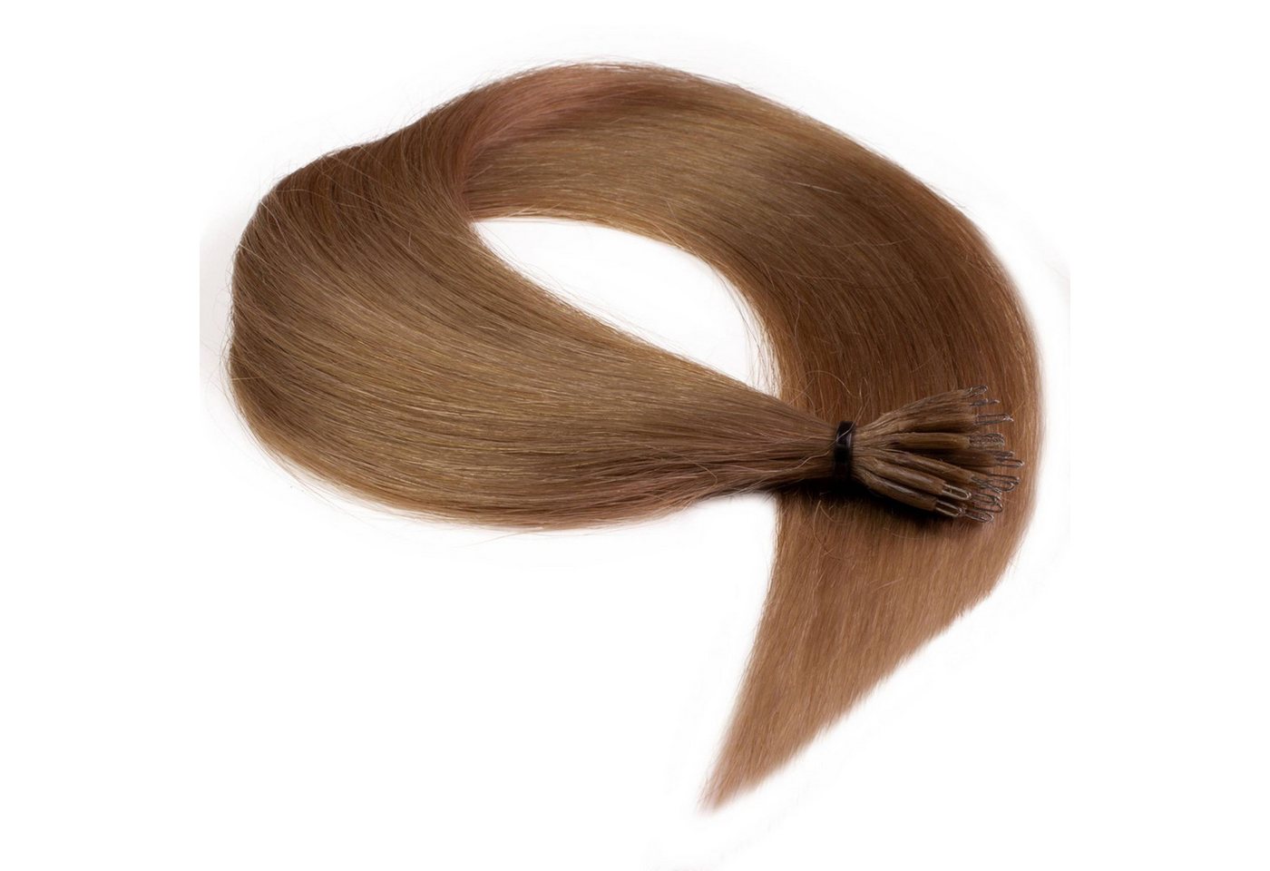 hair2heart Echthaar-Extension Premium Nanoring Extensions #8/1 Hellblond Asch 40cm von hair2heart