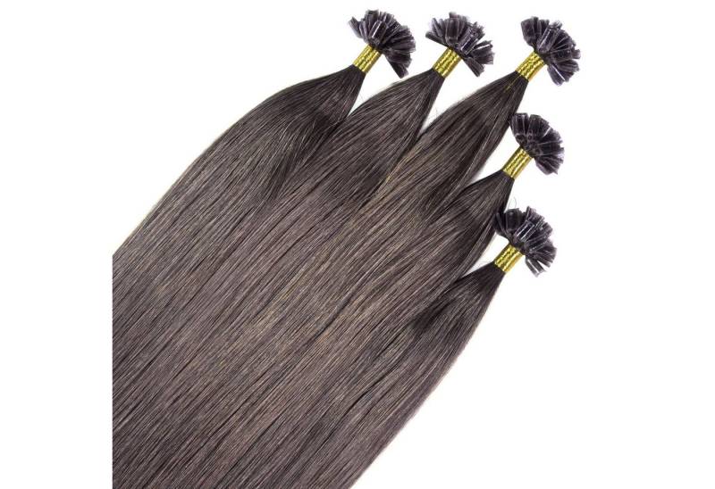 hair2heart Echthaar-Extension Premium Remy Bonding Extensions #6/0 Dunkelblond 40cm von hair2heart