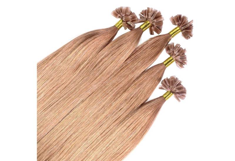 hair2heart Echthaar-Extension Premium Remy Bonding Extensions #8/01 Hellblond Natur-Asch 40cm von hair2heart