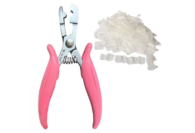 hair2heart Echthaar-Extension Set-Bonding Zange mit Keratin Rebonds von hair2heart