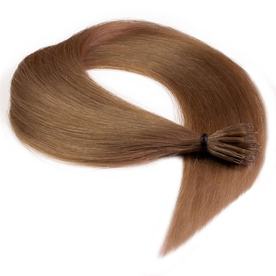 hair2heart  hair2heart Nanoring Extensions Premium Echthaar #8/1 Hellblond Asch 0,8g Extensions 25.0 pieces von hair2heart