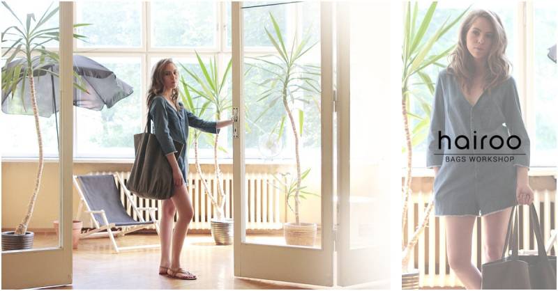 Extra Große Baumwolltasche Handgemachte Vegane Schultertasche, Dunkelgraue Handtasche Aus Canvas von hairoo