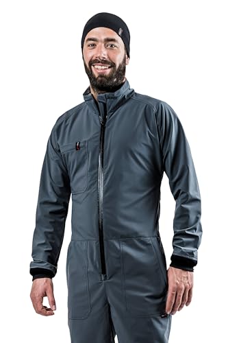 hairtex Overall Herren - Arbeitsoverall - Schützt vor Gerüchen, Wasserresistent, Atmungsaktiv anthrazit 3XL von hairtex