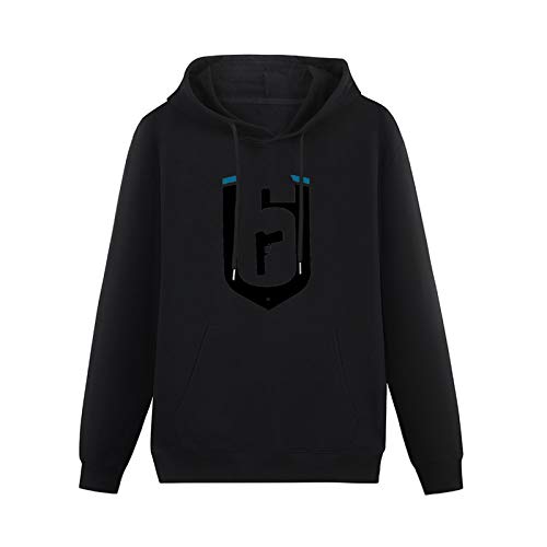 Mens Tom Clancys Rainbow Six Siege Hoodies Long Sleeve Pullover Loose Hoody Sweatershirt Black M von haize