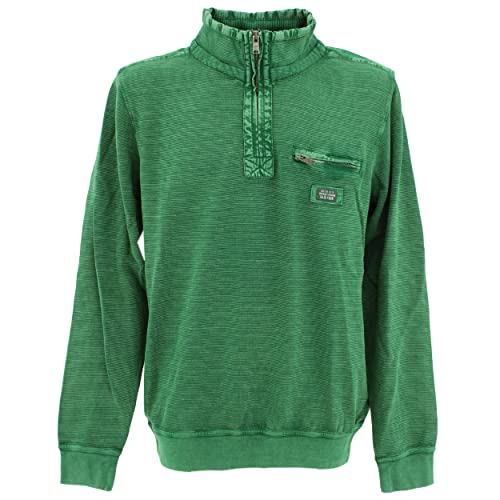 hajo, Herren Troyer Pullover Sweater Microfaser Atmungsaktiv Green XL von hajo