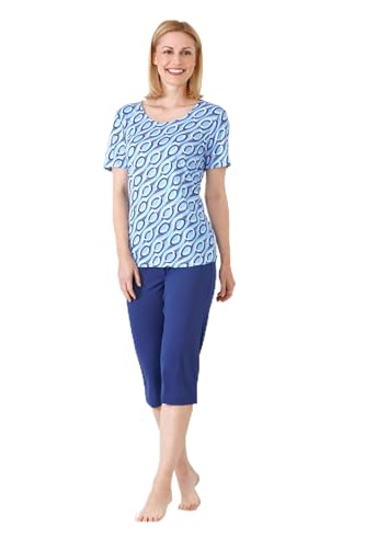 hajo Damen Capri-Schlafanzug, Klima-Soft Marine/bleu 40/42 hajo Damen Capri-Schlafanzug, Klima-Soft Marine/bleu 40/42 von hajo