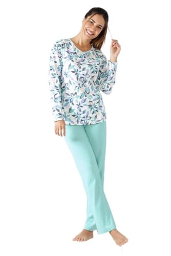 hajo Damen Schlafanzug Klima Komfort® DAS ORIGINAL Single Jersey von hajo