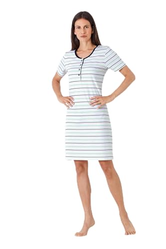 hajo Damen Sleepshirt, Klima-Komfort Multicolor 40/42 von hajo