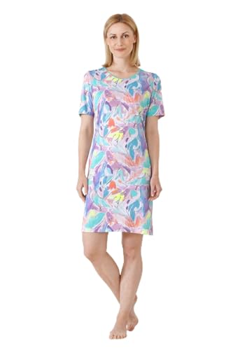 hajo Damen Sleepshirt, Klima-Soft Pastell-Multicol. 40/42 von hajo