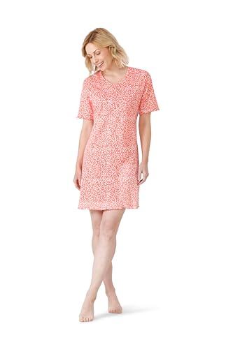 hajo Damen Sleepshirt, Premium Cotton Mandarine 44/46 hajo Damen Sleepshirt, Premium Cotton Mandarine 44/46 von hajo