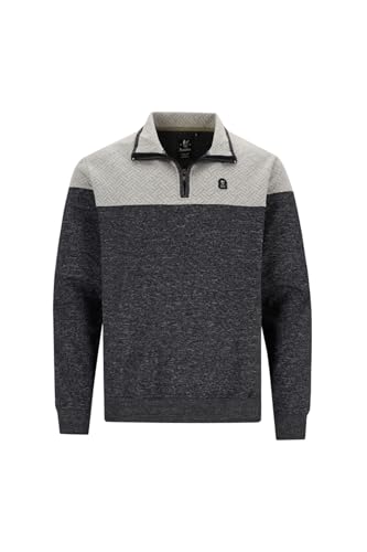 hajo Flächenteiler-Sweatshirt in Materialmix von hajo