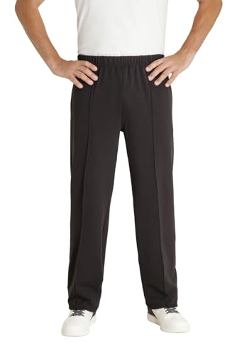 hajo Herren Freizeithose - Kurhose mit abgesteppter Bügelfalte, Schwarz Gr. 64/6XL von hajo