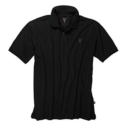 hajo Herren H Polopique 1/2" Stay Fresh Poloshirt, Black (Schwarz 100), XXXXX-Large (Herstellergröße: 62) von hajo