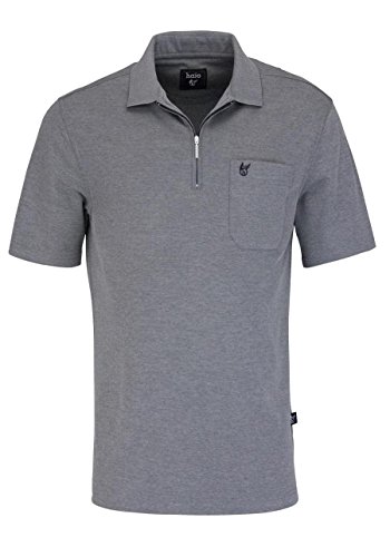 hajo Herren H RV Softknit Poloshirt, Grey (Silbermelange 106), Large (Herstellergröße: 52) von hajo