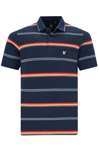 hajo Herren Poloshirt Stay Fresh, Art. 27566, Marine, gestreift von hajo