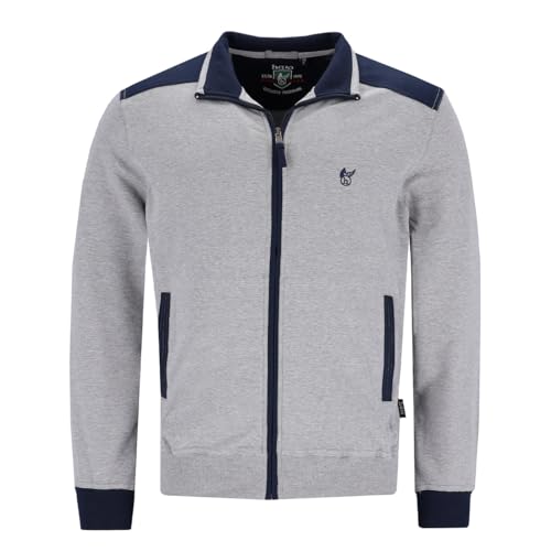 hajo Herren Sweatjacke - Freizeit, Klima-Komfort, Stretch Cotton-Mix, uni Grau 3XL von hajo