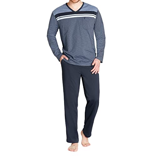 hajo - Klima Komfort - Schlafanzug (50 Marine) von hajo