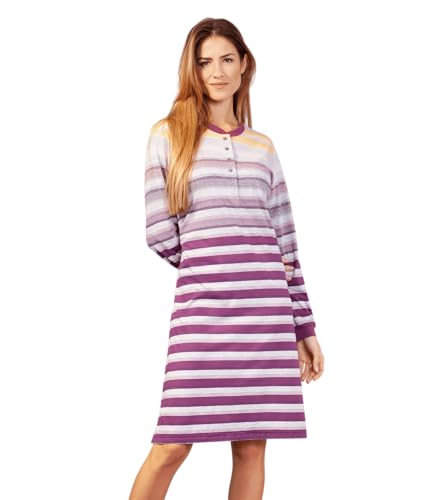 hajo Nachthemd mit Bündchen, 105 cm, Klima-Komfort von hajo