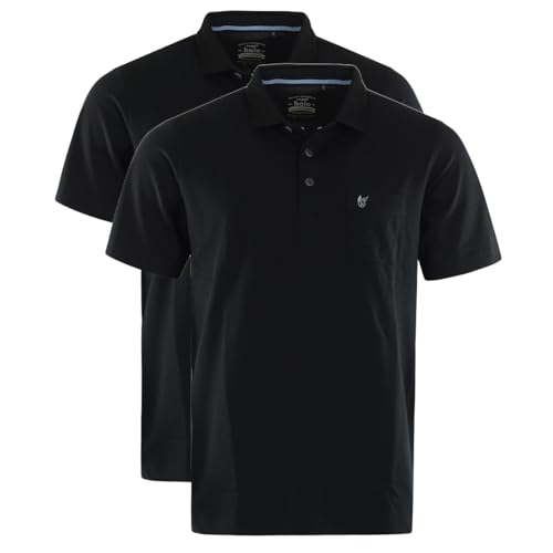 hajo - Pique - Poloshirt - 2er Pack (54 Schwarz) von hajo