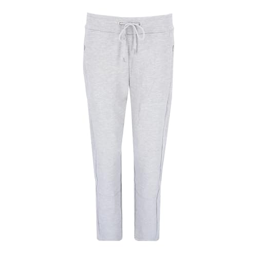hajo Polo & Sportswear Damen Homewear Hose Klima-Komfort® Uni silbermelange 44 von hajo