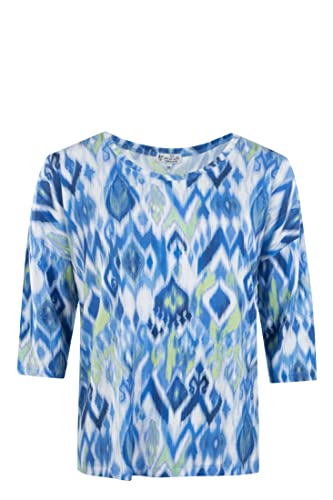 hajo Polo & Sportswear Damen Shirt 3/4 Arm Ikat-Print von hajo