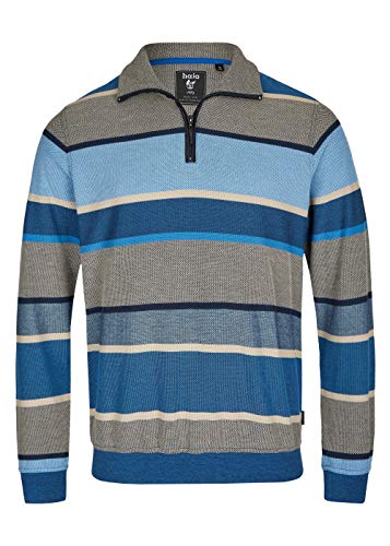 hajo Polo & Sportswear Herren Blockstreifensweatshirt in Pikee von hajo