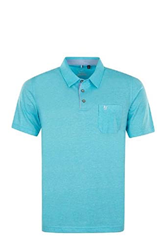 hajo Polo & Sportswear Herren Poloshirt 27341 Stay Fresh Baumwollmaterialmix Bügelfrei Atmungsaktiv Hautsympathisch (as3, Alpha, 4X_l, Plus, Regular, Lagune) von hajo