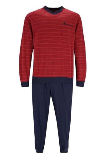 hajo Polo & Sportswear Herren Schlafanzug - Klima - Light, rot, 48 von hajo