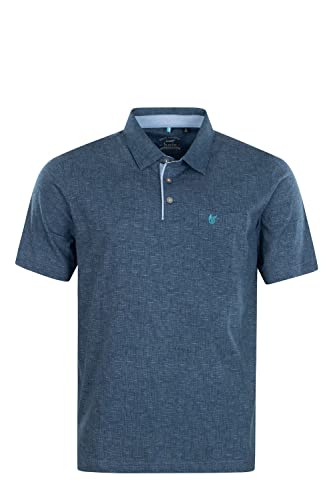 hajo Poloshirt Kurzarm Shirt Stay Fresh 27341 638 blau Jeansoptik, Herren-Größe:54 von hajo