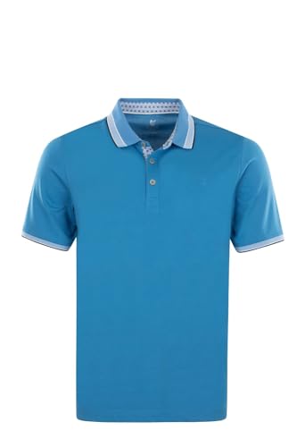 hajo Poloshirt Pique Stay Fresh Kurzarm Shirt 27170 rot, grün oder blau, Farbe:Blau, Herren-Größe:52 von hajo