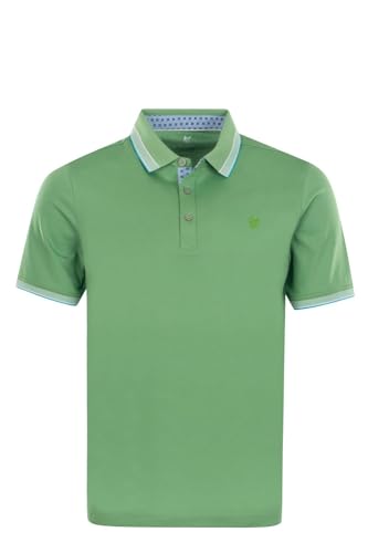 hajo Poloshirt Pique Stay Fresh Kurzarm Shirt 27170 rot, grün, Taupe oder blau, Farbe:Grün, Herren-Größe:52 von hajo