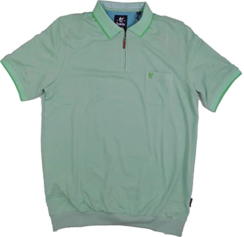 hajo Poloshirt mit Bündchen Kurzarm Shirt Stay Fresh 27356/B 510 grün/Pistazie Uni, Herren-Größe:54 von hajo