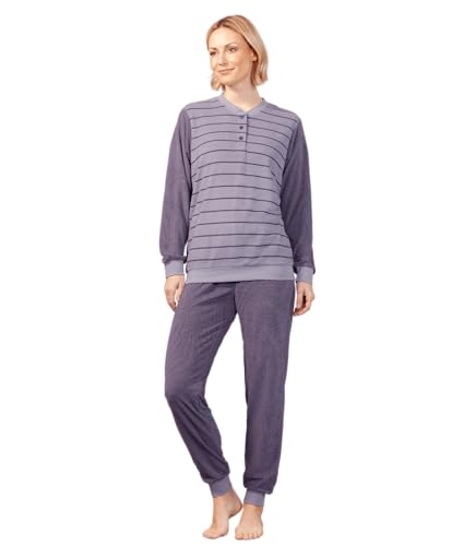 hajo Schlafanzug mit Bündchen, Klima-Frottee von hajo