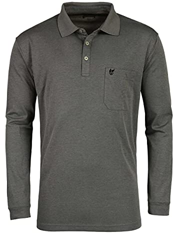hajo Softshirt Polo geknöpft Langarm Brusttasche dunkelgrau Größe XL hajo Softshirt Polo geknöpft Langarm Brusttasche dunkelgrau Größe XL von hajo