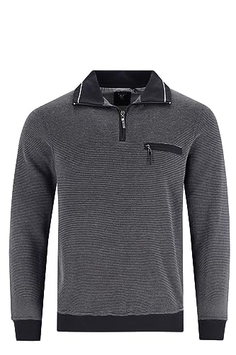 hajo Sweatshirt Langarm Sweat Bündchen 26222 102 anthrazit Struktur, Größe:60 4XL von hajo