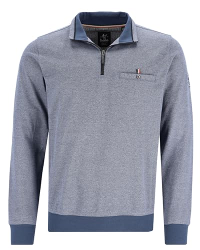 hajo Sweatshirt Langarm Sweat Bündchen 27447 638 admiralsblau Struktur, Größe:58 3XL von Hajo