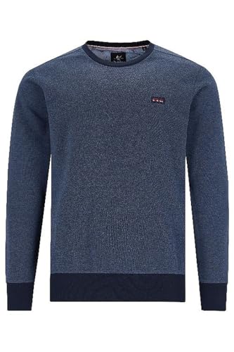 hajo Sweatshirt Langarm Sweat Bündchen 27522 668 Marine meliert, Größe:52 L von hajo