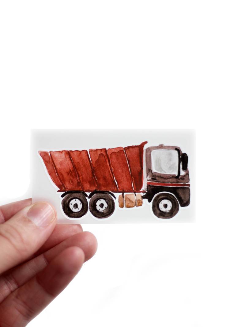 Bügelbild Kipplaster Baustelle I Halfbird von halfbirdmona