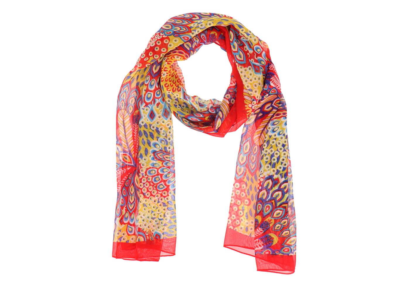 halsüberkopf Accessoires Modeschal Chiffon Butterfly, Druckschal mit ethnischen Mustern von halsüberkopf Accessoires